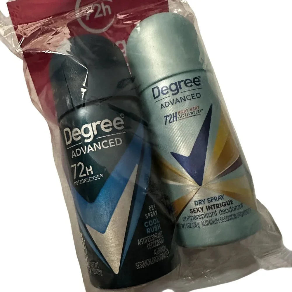 Degree Advanced 72H Dry Spray Antiperspirant/Deodorant Men/Women Travel 1oz/28g